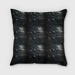 Подушка квадратная Темная текстурная броня, цвет: 3D-принт