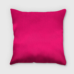 Подушка квадратная Фуксия мягкий градиент, цвет: 3D-принт