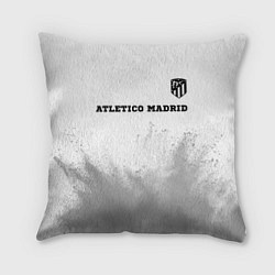 Подушка квадратная Atletico Madrid sport на светлом фоне посередине, цвет: 3D-принт