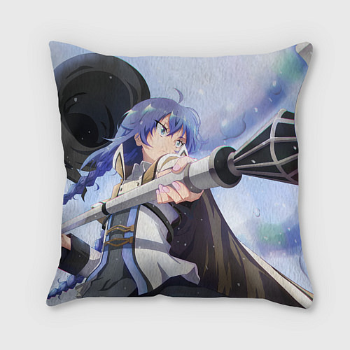 Подушка квадратная Реинкарнация Безработного Roxy / 3D-принт – фото 2