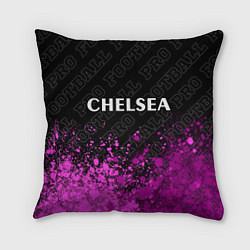 Подушка квадратная Chelsea pro football посередине, цвет: 3D-принт