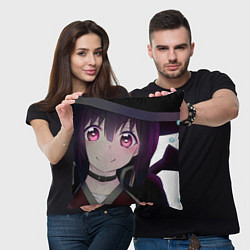 Подушка квадратная Konosuba Мэгумин, цвет: 3D-принт — фото 2