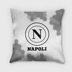 Подушка квадратная Napoli sport на светлом фоне, цвет: 3D-принт