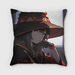 Подушка квадратная Konosuba Мэгумин милая, цвет: 3D-принт