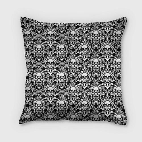 Подушка квадратная Skull patterns / 3D-принт – фото 2