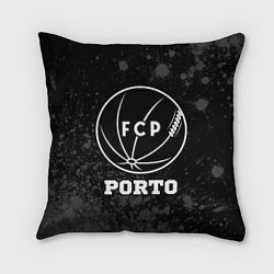 Подушка квадратная Porto sport на темном фоне, цвет: 3D-принт