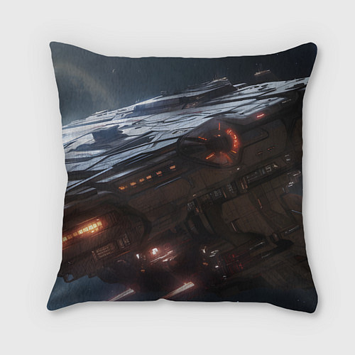 Подушка квадратная Mass Effect game space / 3D-принт – фото 2
