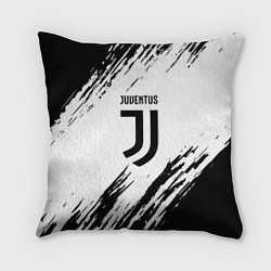 Подушка квадратная Juventus краски, цвет: 3D-принт