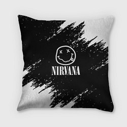 Подушка квадратная Nirvana текустура краски, цвет: 3D-принт