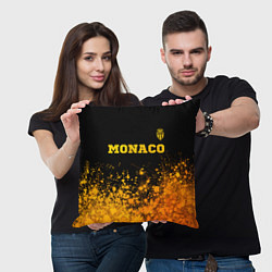 Подушка квадратная Monaco - gold gradient посередине, цвет: 3D-принт — фото 2