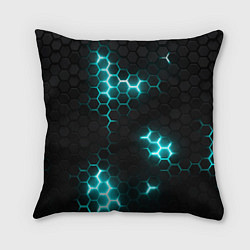 Подушка квадратная Дед спейс - текстура нанокостюма, цвет: 3D-принт