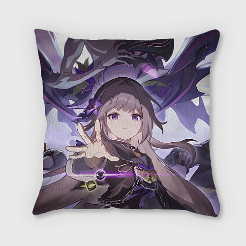 Подушка квадратная Honkai Star Rail Herta / 3D-принт – фото 2