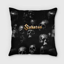 Подушка квадратная Sabaton - logo rock group