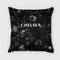 Подушка квадратная Chelsea black ice, цвет: 3D-принт