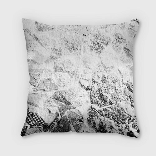 Подушка квадратная Crystal Castles white graphite / 3D-принт – фото 2