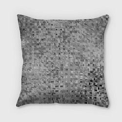 Подушка квадратная Серый текстурированный кубики, цвет: 3D-принт