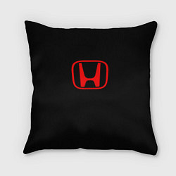 Подушка квадратная Honda red logo auto, цвет: 3D-принт