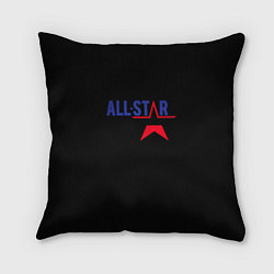 Подушка квадратная All stars logo, цвет: 3D-принт