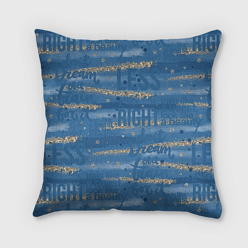 Подушка квадратная Фитнес графика / 3D-принт – фото 2