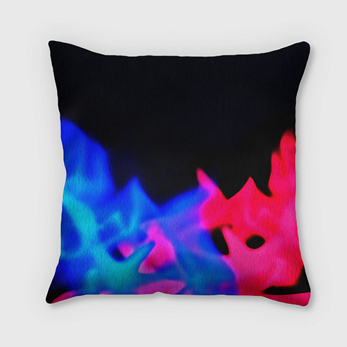 Подушка квадратная Roblox neon flame / 3D-принт – фото 2