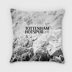 Подушка квадратная Tottenham white graphite, цвет: 3D-принт