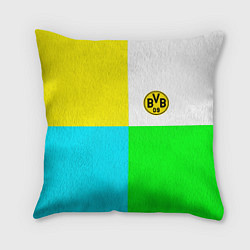 Подушка квадратная Borussia color cport, цвет: 3D-принт