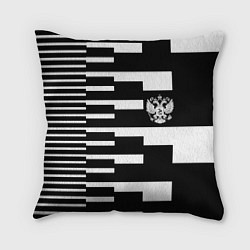 Подушка квадратная Россия геометрия, цвет: 3D-принт