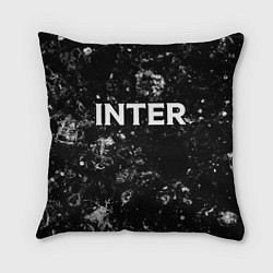 Подушка квадратная Inter black ice, цвет: 3D-принт