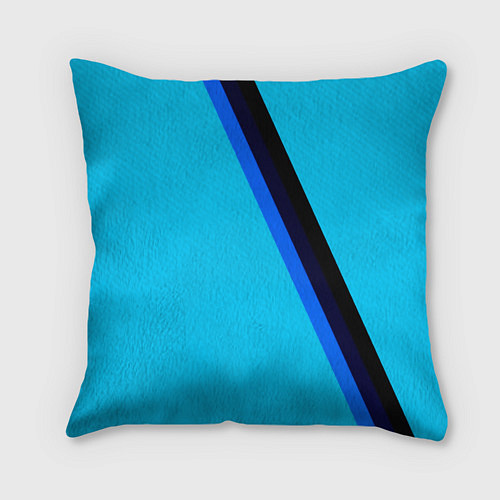 Подушка квадратная Россия спортивная геометрия / 3D-принт – фото 2