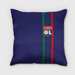Подушка квадратная Olympique lyonnais, цвет: 3D-принт