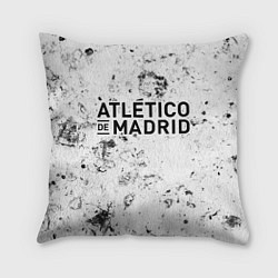 Подушка квадратная Atletico Madrid dirty ice, цвет: 3D-принт