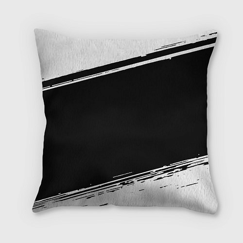 Подушка квадратная Реал мадрид белое лого / 3D-принт – фото 2