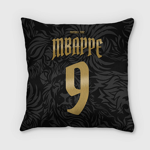 Подушка квадратная Килиан Мбаппе номер 9 Реал Мадрид / 3D-принт – фото 2