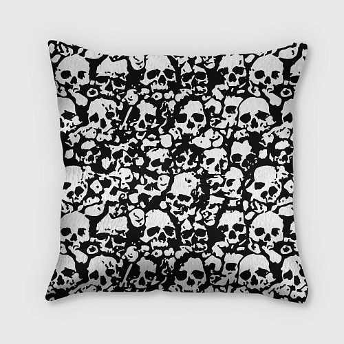 Подушка квадратная Rainbow six pattern skull / 3D-принт – фото 2