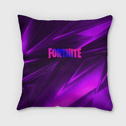 Подушка квадратная Fortnite neon stripes angles logo