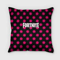 Подушка квадратная Fortnite snowflake pattern