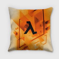 Подушка квадратная Half life rusty steel, цвет: 3D-принт