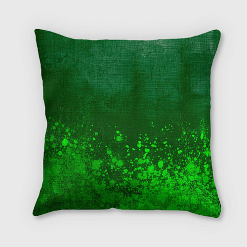 Подушка квадратная System of a Down - green gradient посередине / 3D-принт – фото 2