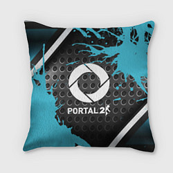 Подушка квадратная Portal game краски, цвет: 3D-принт