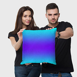 Подушка квадратная Неоновый градиент текстура, цвет: 3D-принт — фото 2
