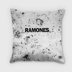 Подушка квадратная Ramones dirty ice, цвет: 3D-принт