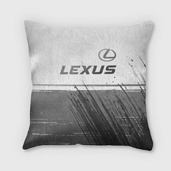 Подушка квадратная Lexus - white gradient посередине, цвет: 3D-принт