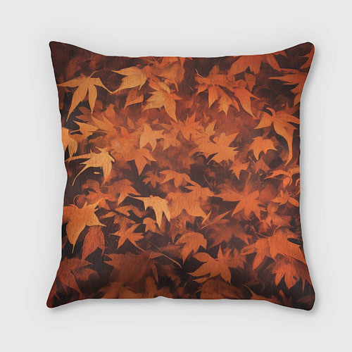 Подушка квадратная Тыквинный Джек в кепке и шарфе / 3D-принт – фото 2