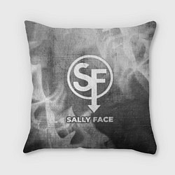 Подушка квадратная Sally Face - grey gradient, цвет: 3D-принт