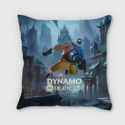 Подушка квадратная Deadlock Dynamo, цвет: 3D-принт