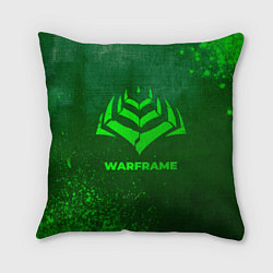 Подушка квадратная Warframe - green gradient, цвет: 3D-принт