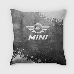 Подушка квадратная Mini - grey gradient, цвет: 3D-принт