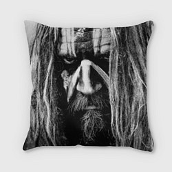 Подушка квадратная Rob zombie - face, цвет: 3D-принт