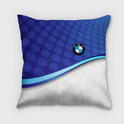 Подушка квадратная BMW abstraction steel, цвет: 3D-принт