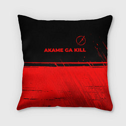 Подушка квадратная Akame ga Kill - red gradient посередине, цвет: 3D-принт